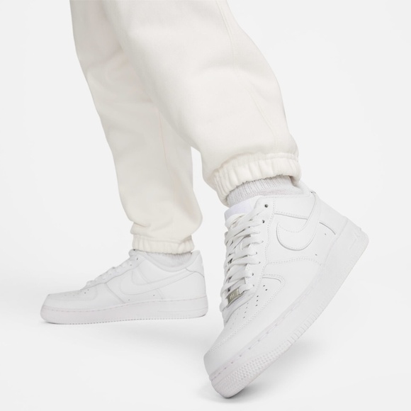 Nike Solo Swoosh Fleece Pants DX1364-100 (White) - Picture 5 of 8
